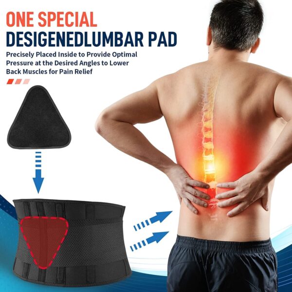 Pawells Lumbar Sacral Belt for Lower Back Pain Relief for Women and Men - Image 2