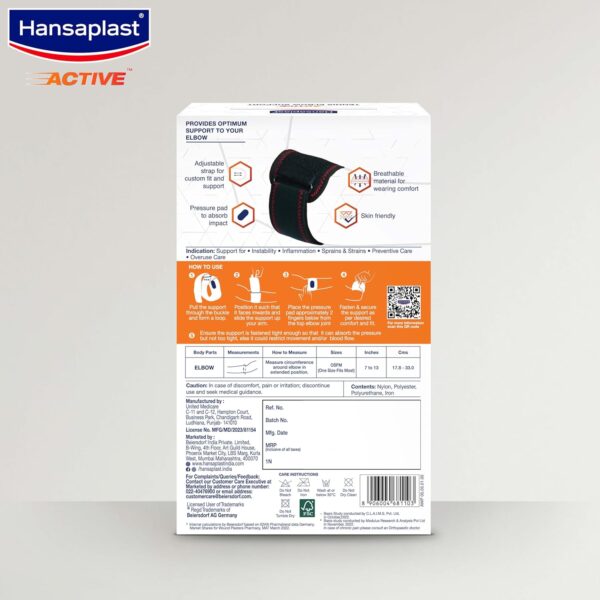 Hansaplast Active Tennis Elbow Support for Men & Women - Image 4